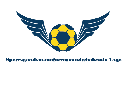 soccer ball with wings logo