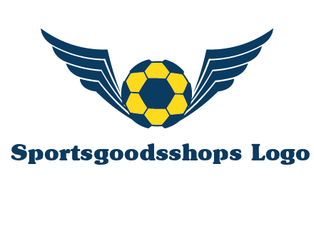 soccer ball with wings logo