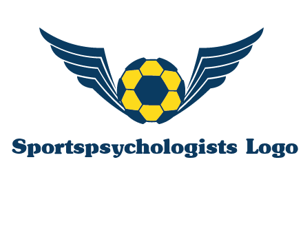 soccer ball with wings logo