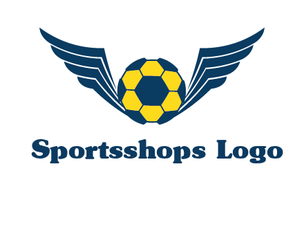 soccer ball with wings logo