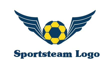 soccer ball with wings logo