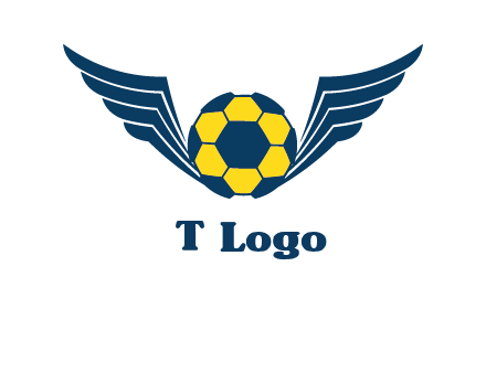 soccer ball with wings logo