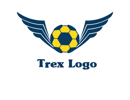 soccer ball with wings logo