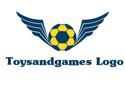 soccer ball with wings logo