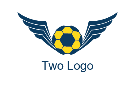 soccer ball with wings logo