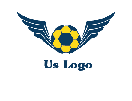 soccer ball with wings logo