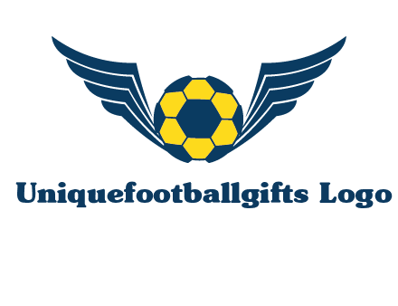 soccer ball with wings logo
