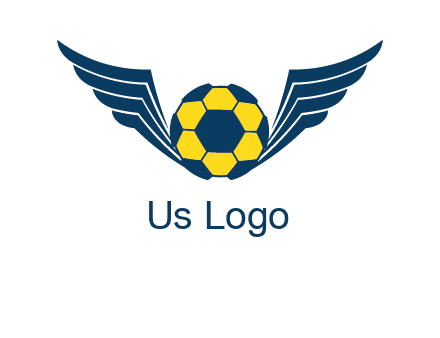 soccer ball with wings logo