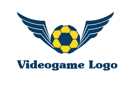 soccer ball with wings logo