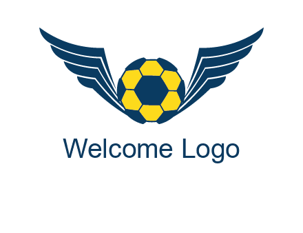 soccer ball with wings logo