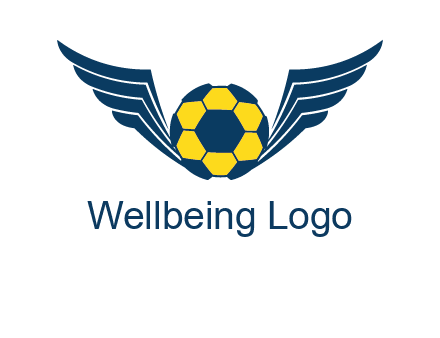 soccer ball with wings logo