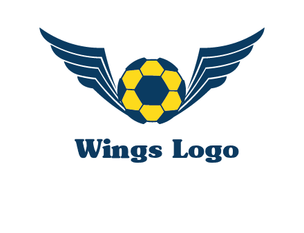 soccer ball with wings logo