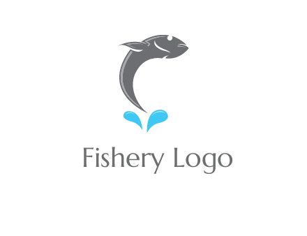 fish jumping out of water icon