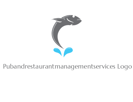 fish jumping out of water icon