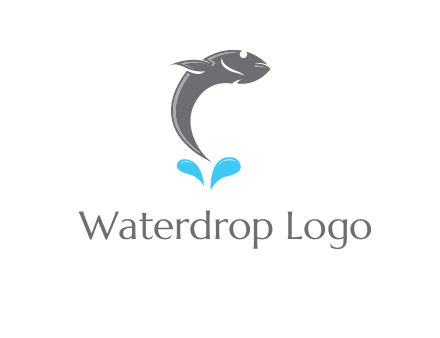 fish jumping out of water icon