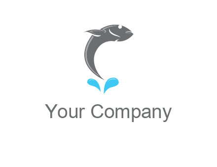fish jumping out of water icon