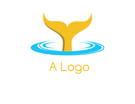 fish tail in water logo