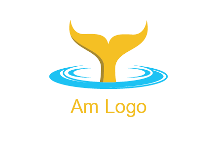fish tail in water logo