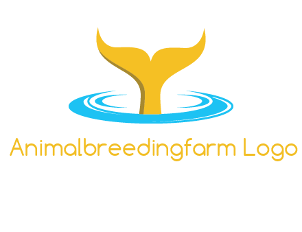 fish tail in water logo