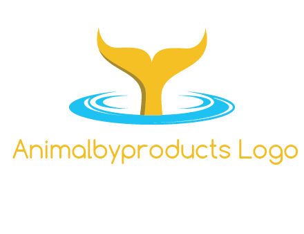 fish tail in water logo