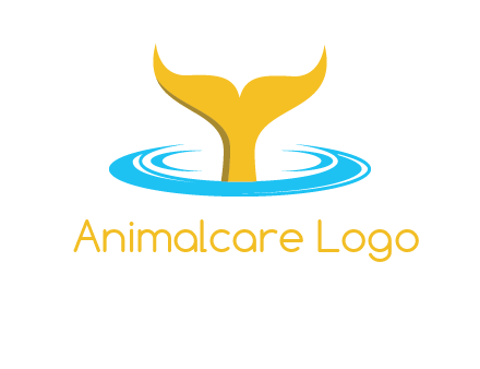 fish tail in water logo