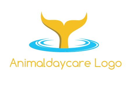 fish tail in water logo