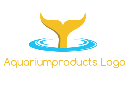 fish tail in water logo