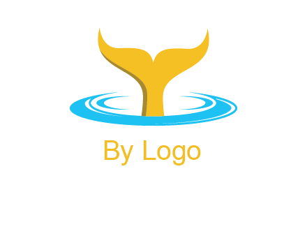 fish tail in water logo