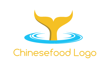 fish tail in water logo