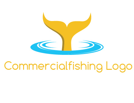 fish tail in water logo