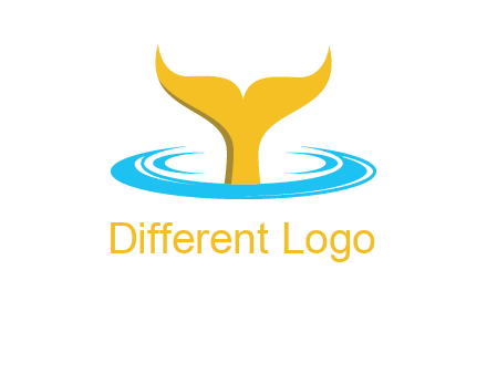 fish tail in water logo