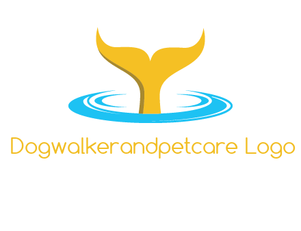 fish tail in water logo