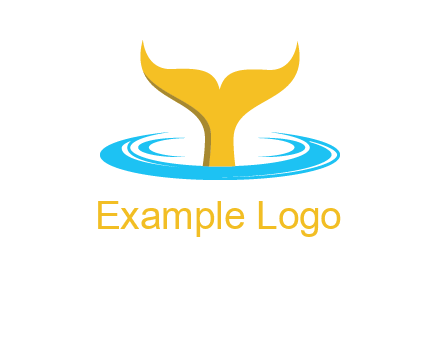 fish tail in water logo