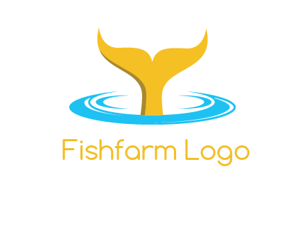 fish tail in water logo