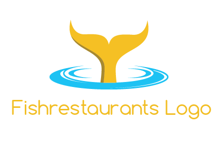 fish tail in water logo