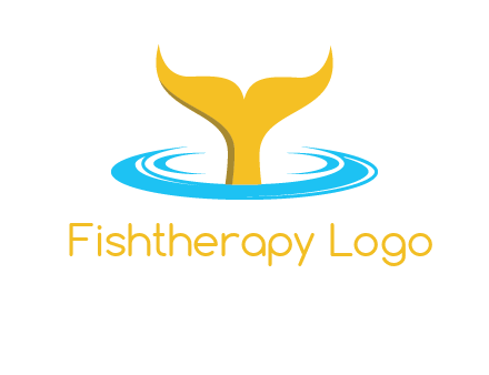 fish tail in water logo