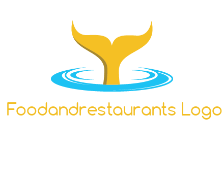 fish tail in water logo