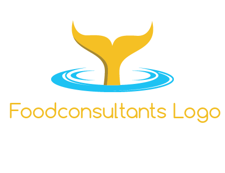fish tail in water logo