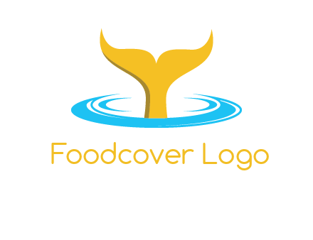 fish tail in water logo