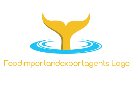 fish tail in water logo