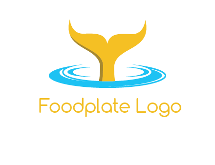 fish tail in water logo
