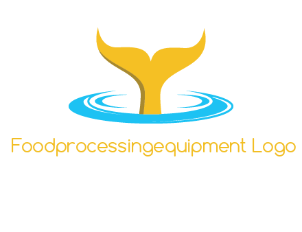 fish tail in water logo