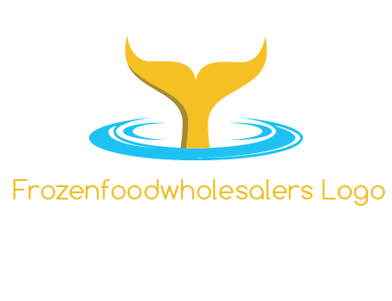 fish tail in water logo