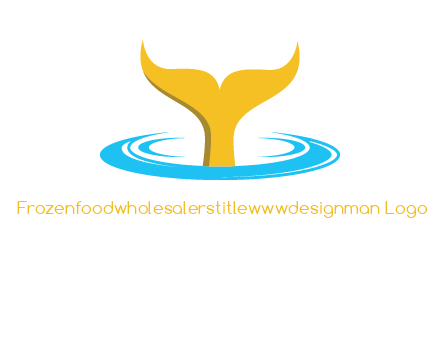 fish tail in water logo