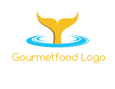 fish tail in water logo