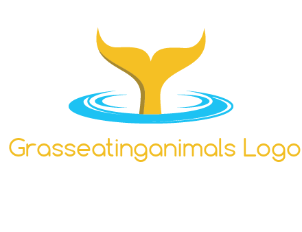 fish tail in water logo
