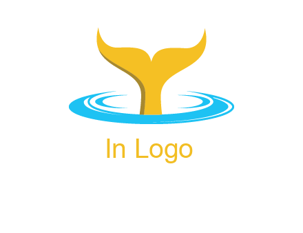 fish tail in water logo