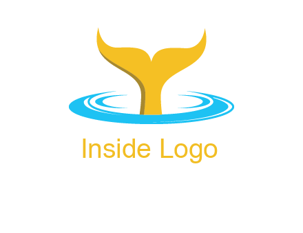 fish tail in water logo