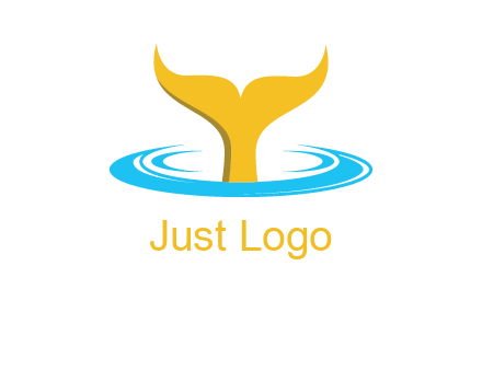 fish tail in water logo