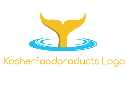 fish tail in water logo